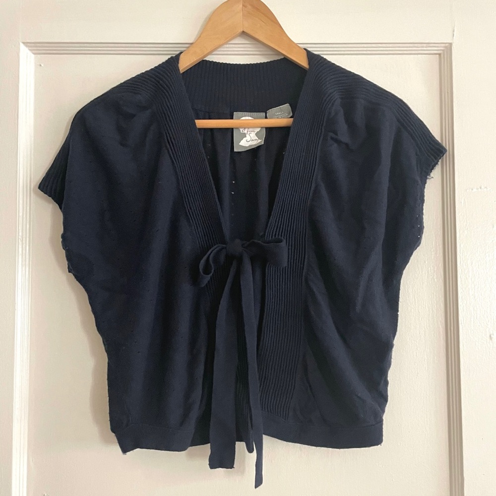 ANTHROPOLOGIE Tie Cardigan/Shrug Top